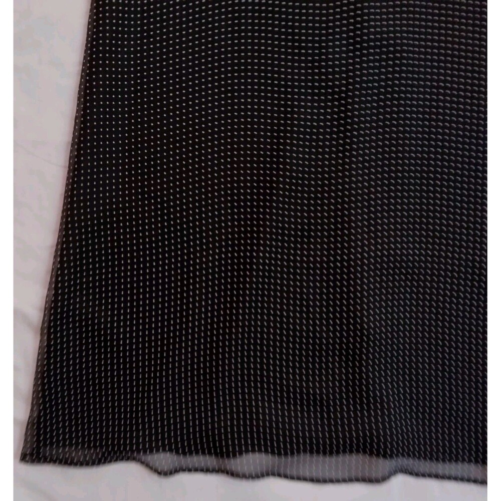 VTG 90s Melissa Harper MHM Black White Polka Dot Retro 2 Piece Maxi Dress 14 - Picture 4 of 16